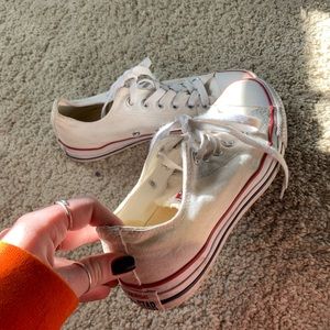 White Low Top Converse